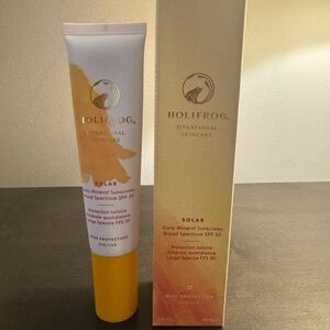 Holifrog Solar Daily Mineral Sunscreen Broad Spectrum Full Size 2 oz 60 ml NIB